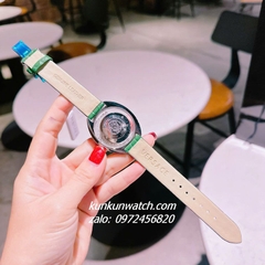 Đồng Hồ Nữ Versace Destiny Spirit Micro Dây Da Xanh Lá Silver 36mm