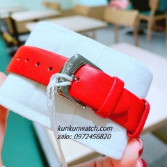 Đồng Hồ Nữ Versace Eon Pour Femmes Silver Dây Da Đỏ 34mm