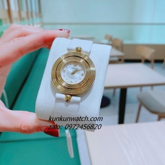 Đồng Hồ Nữ Versace Eon Pour Femmes Dây Da Trắng Gold 34mm