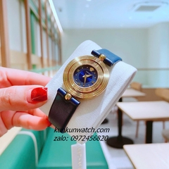 Đồng Hồ Nữ Versace Eon Pour Femmes Da Xanh Dương Gold 34mm