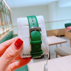 Đồng Hồ Nữ Versace Eon Pour Femmes Dây Da Xanh Lá Silver 34mm