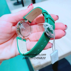 Đồng Hồ Nữ Versace Eon Pour Femmes Dây Da Xanh Lá Silver 34mm