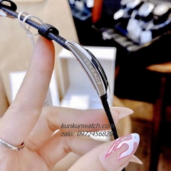 Đồng Hồ Nữ Versace Greca Icon Da Đen Silver 39x21mm