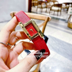 Đồng Hồ Nữ Versace Greca Icon Da Đỏ Gold 39x21mm