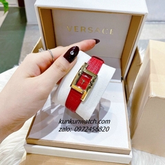 Đồng Hồ Nữ Versace Greca Icon Da Đỏ Gold 39x21mm
