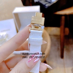 Đồng Hồ Nữ Versace Greca Icon Da Trắng Gold 39x21mm