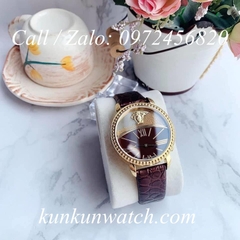 Đồng Hồ Nữ Versace Krios Dây Da Nâu - 38mm