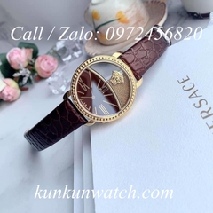 Đồng Hồ Nữ Versace Krios Dây Da Nâu - 38mm
