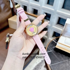 Đồng Hồ Nữ Versace Medusa Icon Dây Da Hồng 38mm