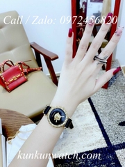 Đồng Hồ Nữ Versace Palazzo Empire Greca - Dây Da Đen - 37mm