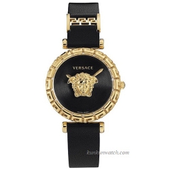 Đồng Hồ Nữ Versace Palazzo Empire Greca - Dây Da Đen - 37mm