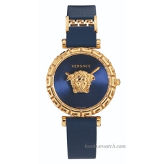 Đồng Hồ Nữ Versace Palazzo Empire Greca - Dây Da Xanh - 37mm