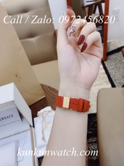 Đồng Hồ Nữ Versace Palazzo Empire Greca - Dây Da Đỏ - 37mm