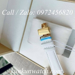 Đồng Hồ Nữ Versace Palazzo Empire - Dây Da Trắng Vỏ Vàng - 39mm