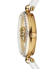 Đồng Hồ Nữ Versace Palazzo Empire - Dây Da Trắng Vỏ Vàng - 39mm