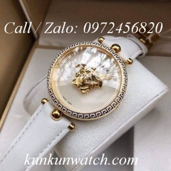Đồng Hồ Nữ Versace Palazzo Empire - Dây Da Trắng Vỏ Vàng - 39mm