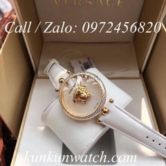 Đồng Hồ Nữ Versace Palazzo Empire - Dây Da Trắng Vỏ Vàng - 39mm