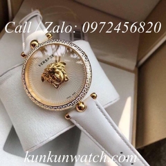 Đồng Hồ Nữ Versace Palazzo Empire - Dây Da Trắng Vỏ Vàng - 39mm