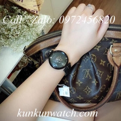 Đồng Hồ Nữ Versace Palazzo Empire - Dây Da Đen Vỏ Đen - 39mm