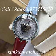Đồng Hồ Nữ Versace Palazzo Empire - Dây Da Xanh Đỏ- 39mm