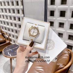 Đồng Hồ Nữ Versace V-Tribute Dây Da Trắng 36mm