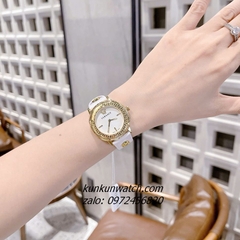 Đồng Hồ Nữ Versace V-Tribute Dây Da Trắng 36mm