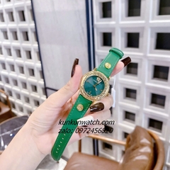 Đồng Hồ Nữ Versace V-Tribute Dây Da Xanh Lá 36mm