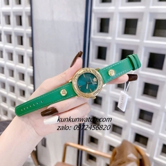 Đồng Hồ Nữ Versace V-Tribute Dây Da Xanh Lá 36mm
