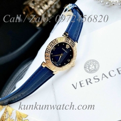 Đồng Hồ Nữ Versace Daphnis Nền Mặt Số Phá Cách - Xanh Vỏ Vàng - 36mm