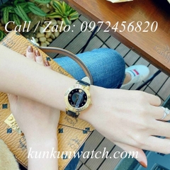 Đồng Hồ Nữ Versace Daphnis Nền Mặt Số Phá Cách - Đen Vỏ Vàng - 36mm