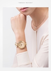 Đồng Hồ Nữ Versace Vanitas - Dây Da Nude - 40mm