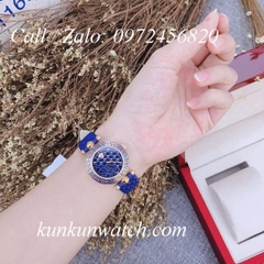 Đồng Hồ Nữ Versace Vanitas Mini - Dây Da Xanh - 30mm