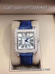 Đồng Hồ Nữ Royal Crown 6104 -  Dây Da Xanh Dương - 34mm