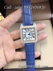 Đồng Hồ Nữ Royal Crown 6104 -  Dây Da Xanh Dương - 34mm