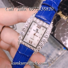 Đồng Hồ Nữ Royal Crown 6111 -  Dây Da Xanh Dương - 30mm x 34mm