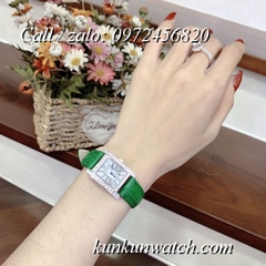 Đồng Hồ Nữ Royal Crown 6104 -  Dây Da Xanh Lá - 34mm