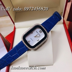 Đồng Hồ Nữ Royal Crown 3771 -  Dây Da Xanh - 34 x 45mm