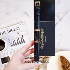 Đồng Hồ Nữ Yves Saint Laurent Vỏ Gold 2 Kim Dây Da 15 x 40mm