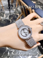 Đồng Hồ Nữ Royal Crown 2606 -  Dây Gắn Đá Vỏ Bạc - 34mm