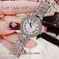 Đồng Hồ Nữ Royal Crown 6305 -  Dây Gắn Đá Vỏ Bạc - 30mm