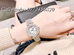 Đồng Hồ Nữ Royal Crown 6305 -  Dây Gắn Đá Vỏ Bạc - 30mm