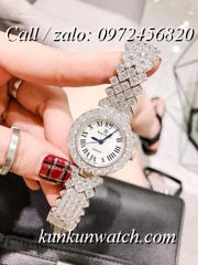 Đồng Hồ Nữ Royal Crown 6305 -  Dây Gắn Đá Vỏ Bạc - 30mm