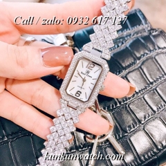 Đồng Hồ Nữ Royal Crown 6316 -  Dây Gắn Đá Vỏ Bạc - 20 x 30mm