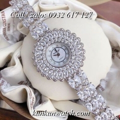 Đồng Hồ Nữ Royal Crown 6804 -  Dây Gắn Đá Vỏ Bạc - 35mm