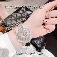 Đồng Hồ Nữ Royal Crown 6804 -  Dây Gắn Đá Vỏ Bạc - 35mm