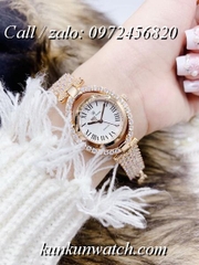 Đồng Hồ Nữ Royal Crown 4610 -  Dây Gắn Đá Vỏ Vàng - 32mm