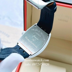 Đồng Hồ Nữ Franck Muller V32 - ABF Nền Mặt Tia Vỏ Đá Trắng - Dây Hồng - 32 x 42mm