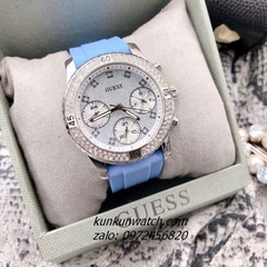 Đồng Hồ Nữ Guess W1098L3 Đính Đá Dây Silicone 38mm