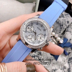 Đồng Hồ Nữ Guess W1098L3 Đính Đá Dây Silicone 38mm