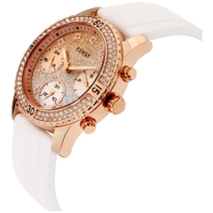 Đồng Hồ Nữ Guess W1098L5 Đính Đá Dây Silicone 38mm